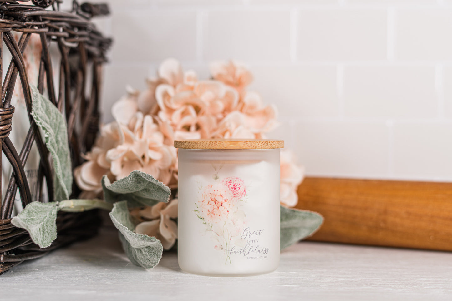 Spring Botanical Candle Jar