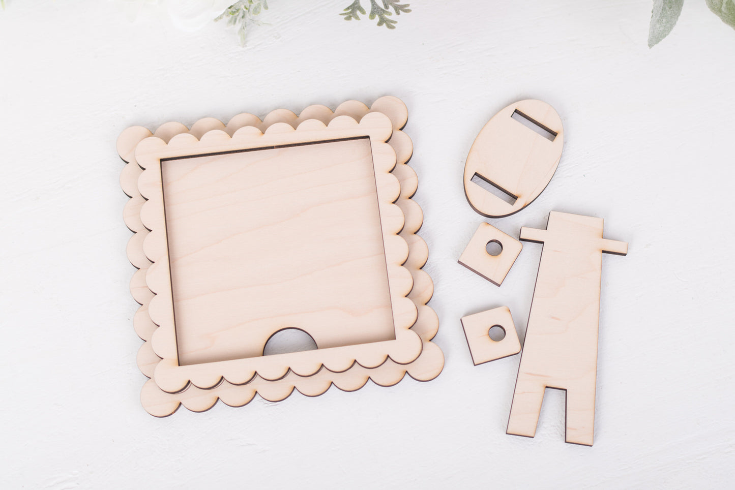 4.25" Scallop Square DIY Frame Kit - Interchangeable