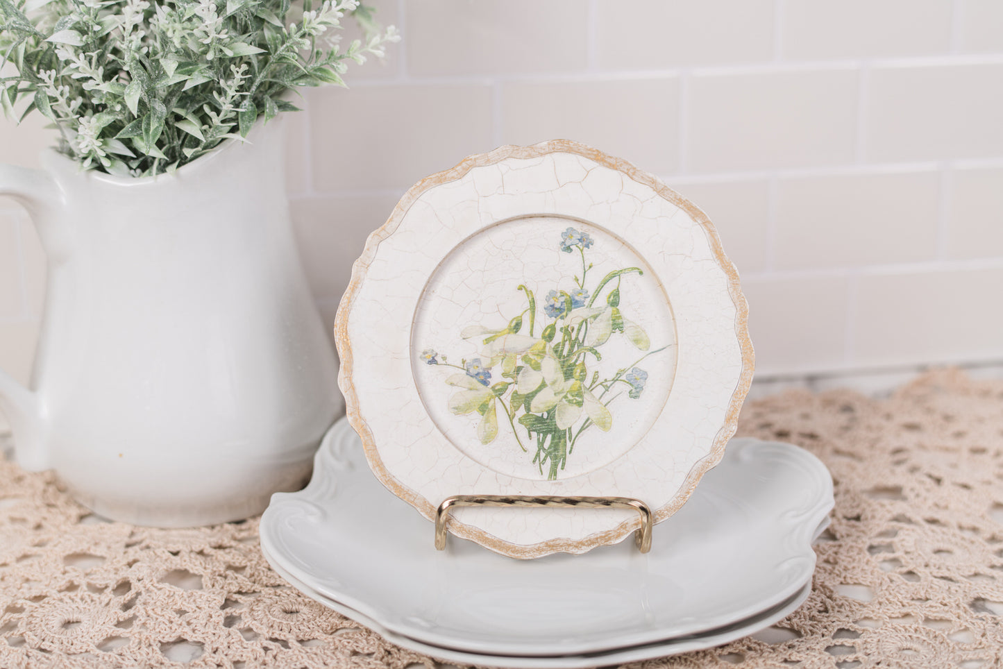 Vintage China Plate DIY Kit