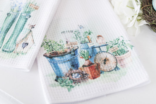 Country Garden Tea Towels