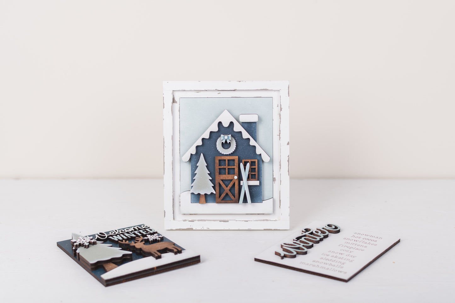 Winter Cabin DIY Sign Trio Kit - Interchangeable
