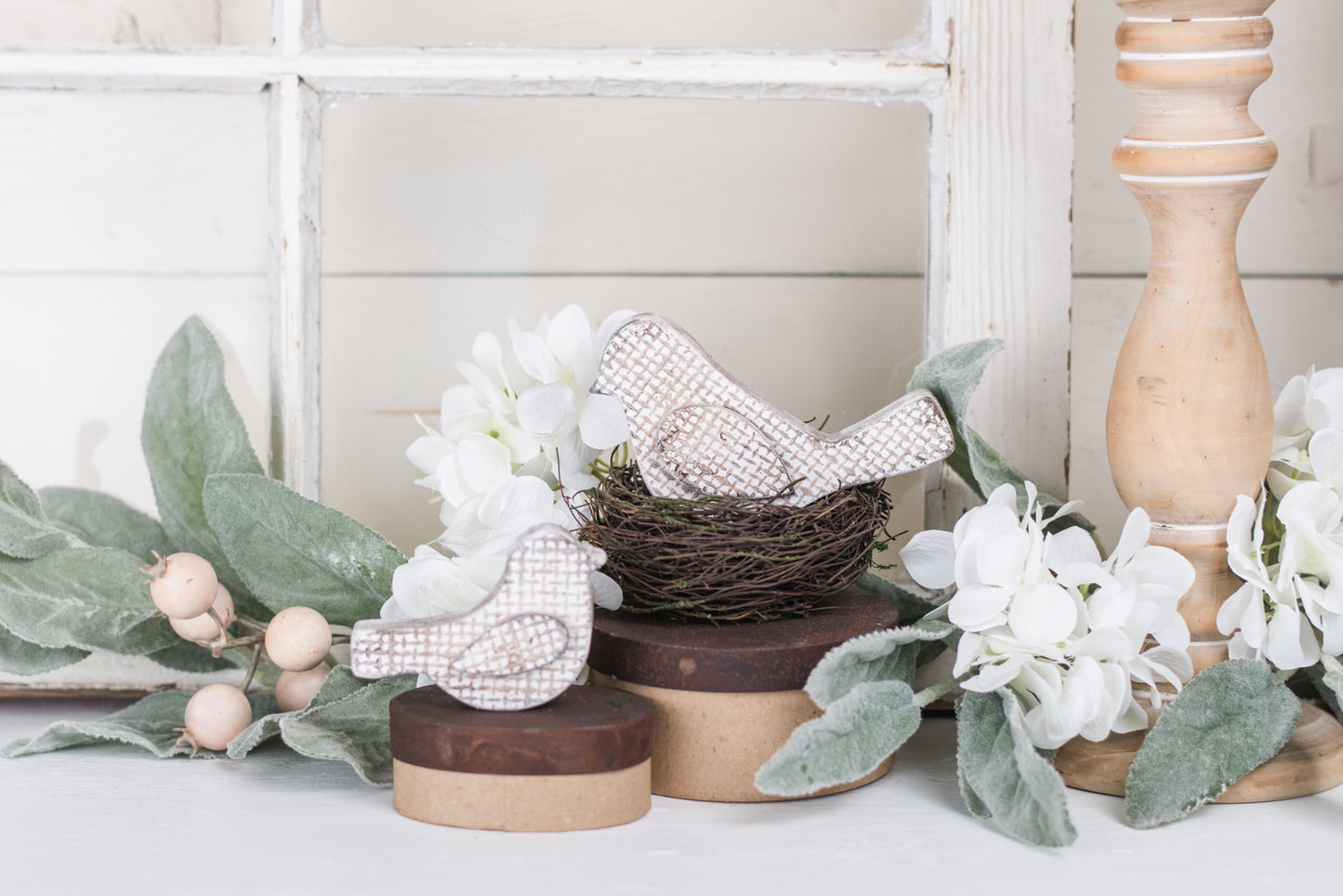 Textured Simple/Modern Wooden Birds