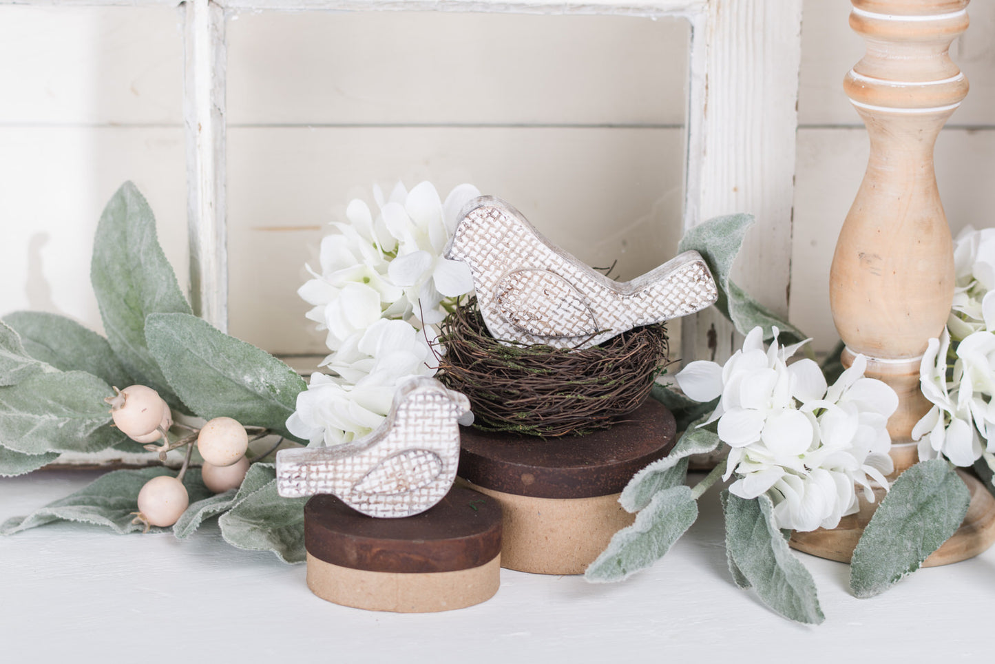 Textured Simple/Modern Wooden Birds