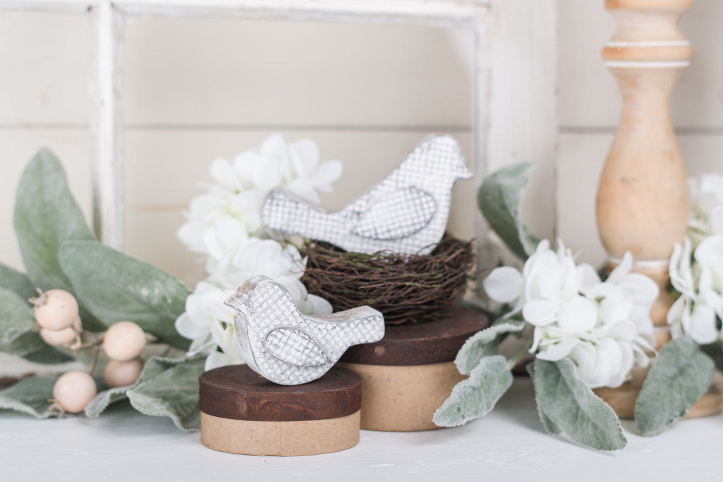 Textured Simple/Modern Wooden Birds