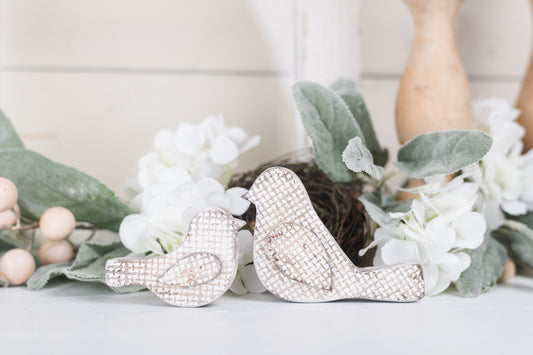 Textured Simple/Modern Wooden Birds