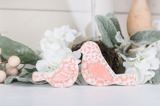 Spring Wooden Birds