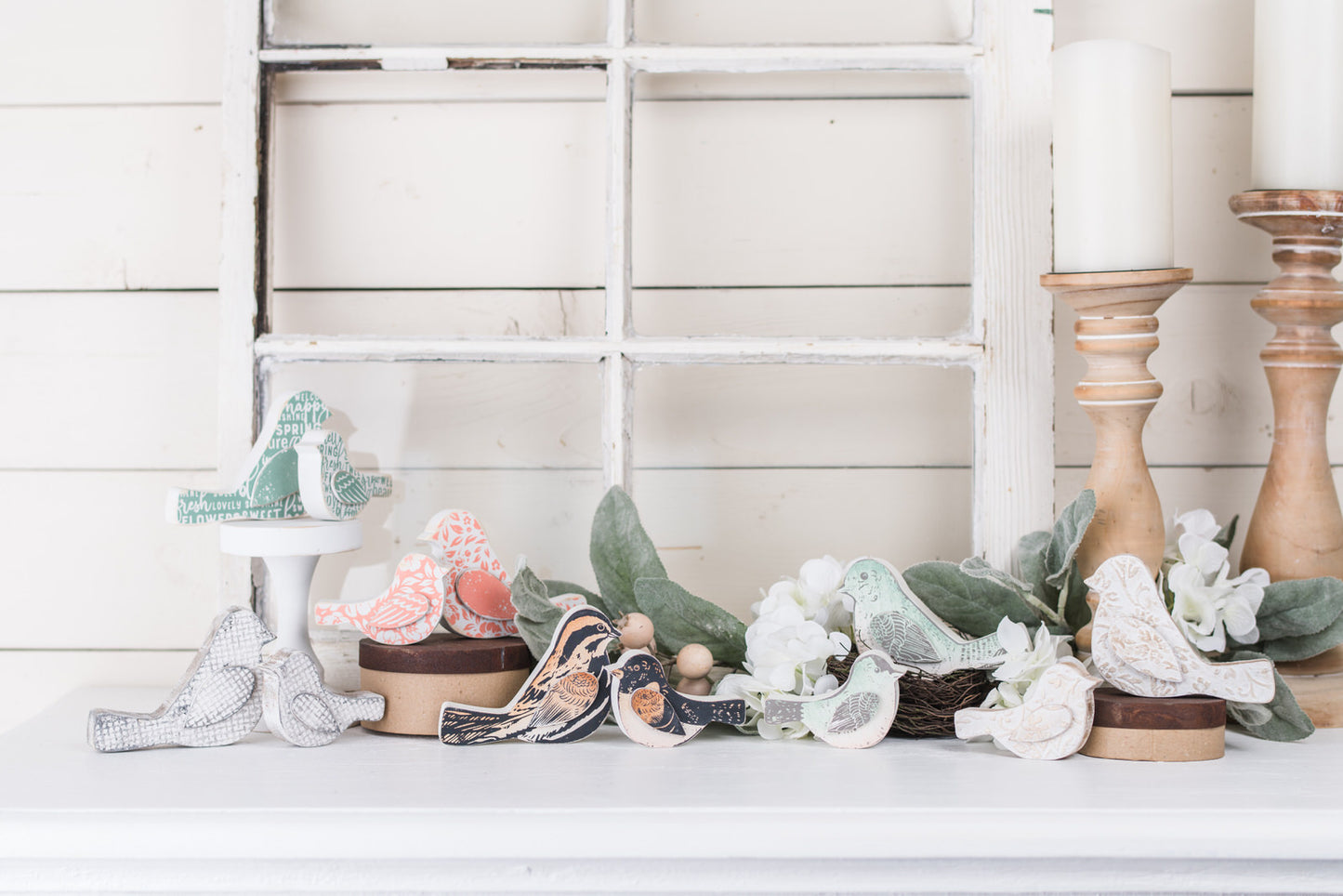 Eucalyptus Wooden Birds