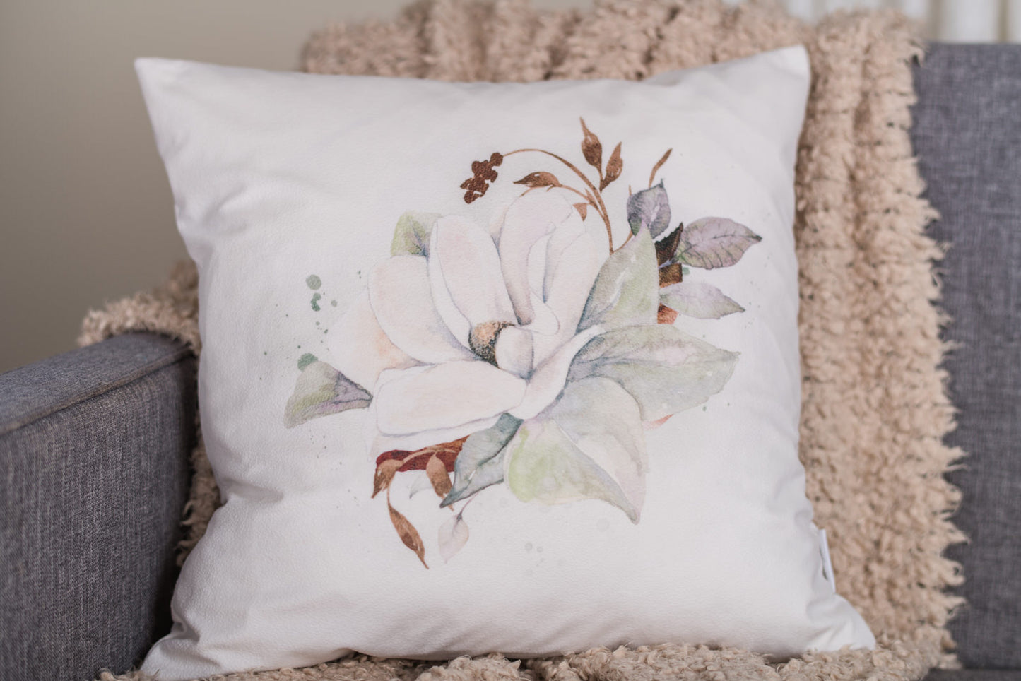 Magnolia Pillow Cover #3