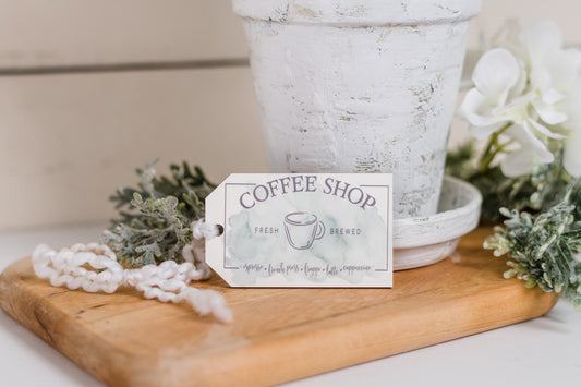 Coffee Shop Decor Tag