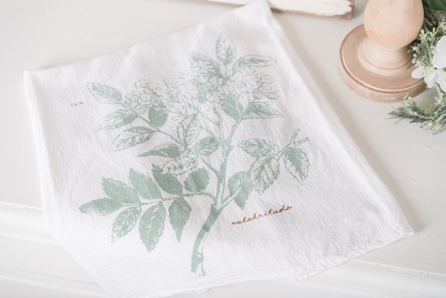 Botanical Flour Sack Tea Towel
