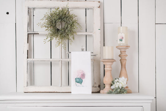Flower Market Hydrangea Hand Towels