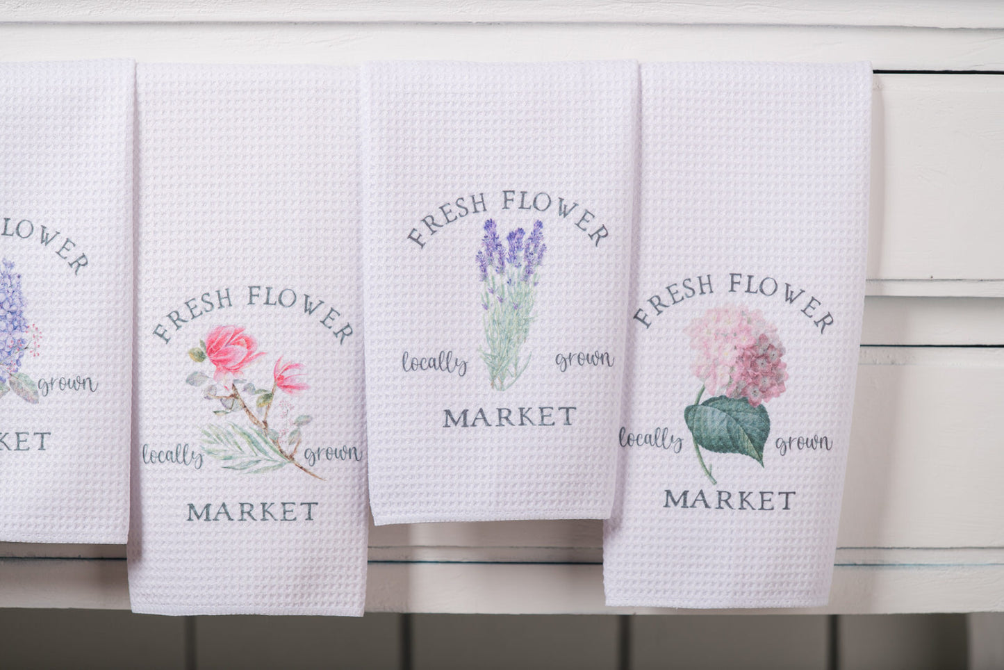 Flower Market Tea Towels