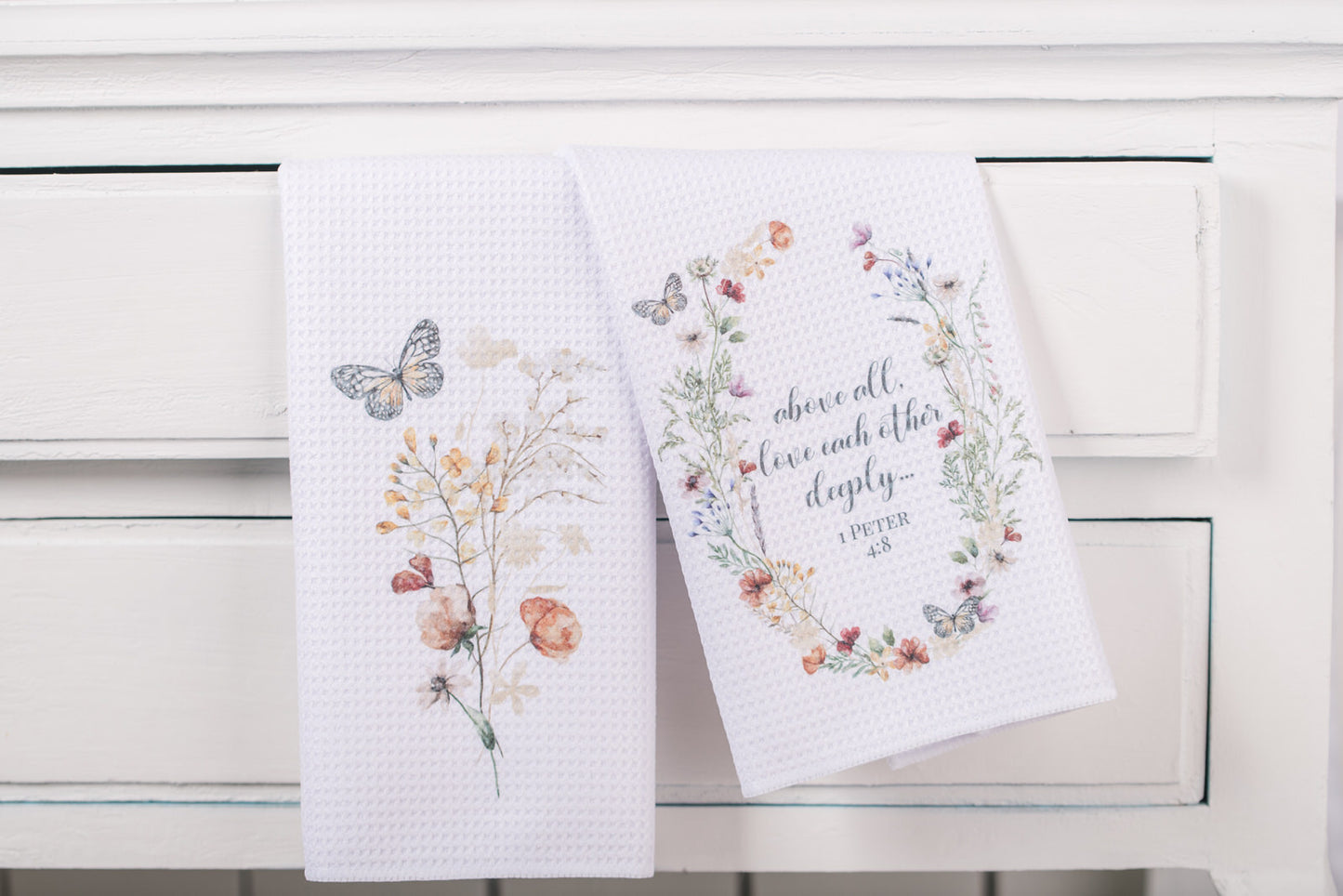 Botanical Scripture Tea Towel