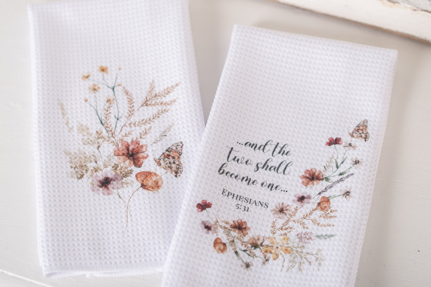 Botanical Scripture Tea Towel
