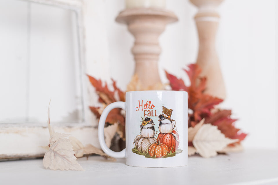 Whimsical Fall Coffee Mugs