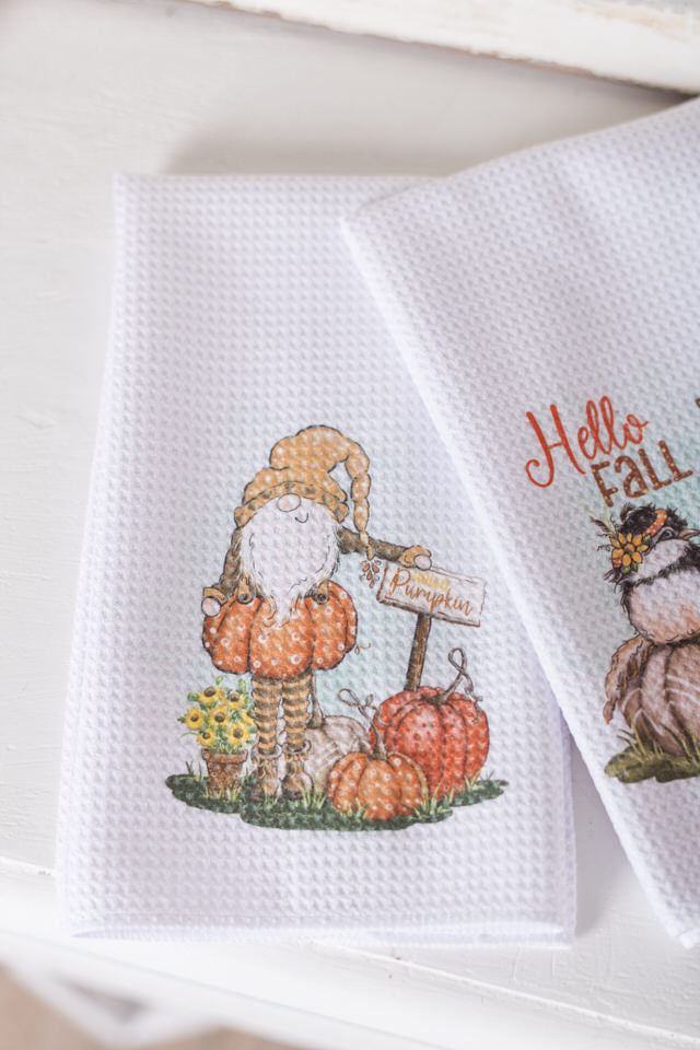 Whimsical Fall Tea Towels