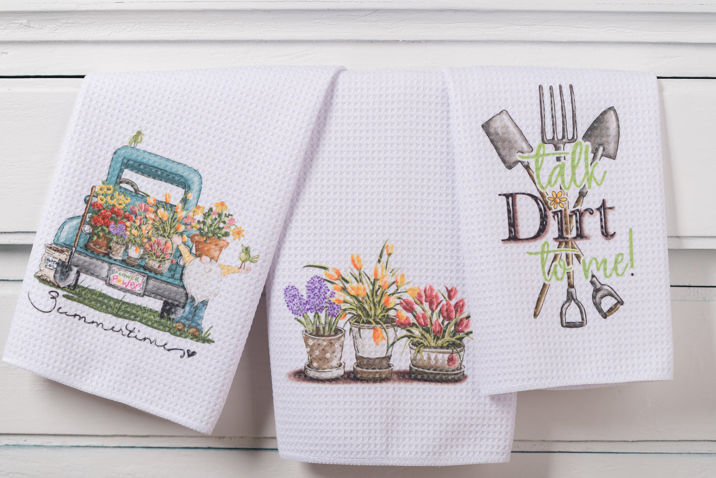 Whimsical Garden Tea Towels
