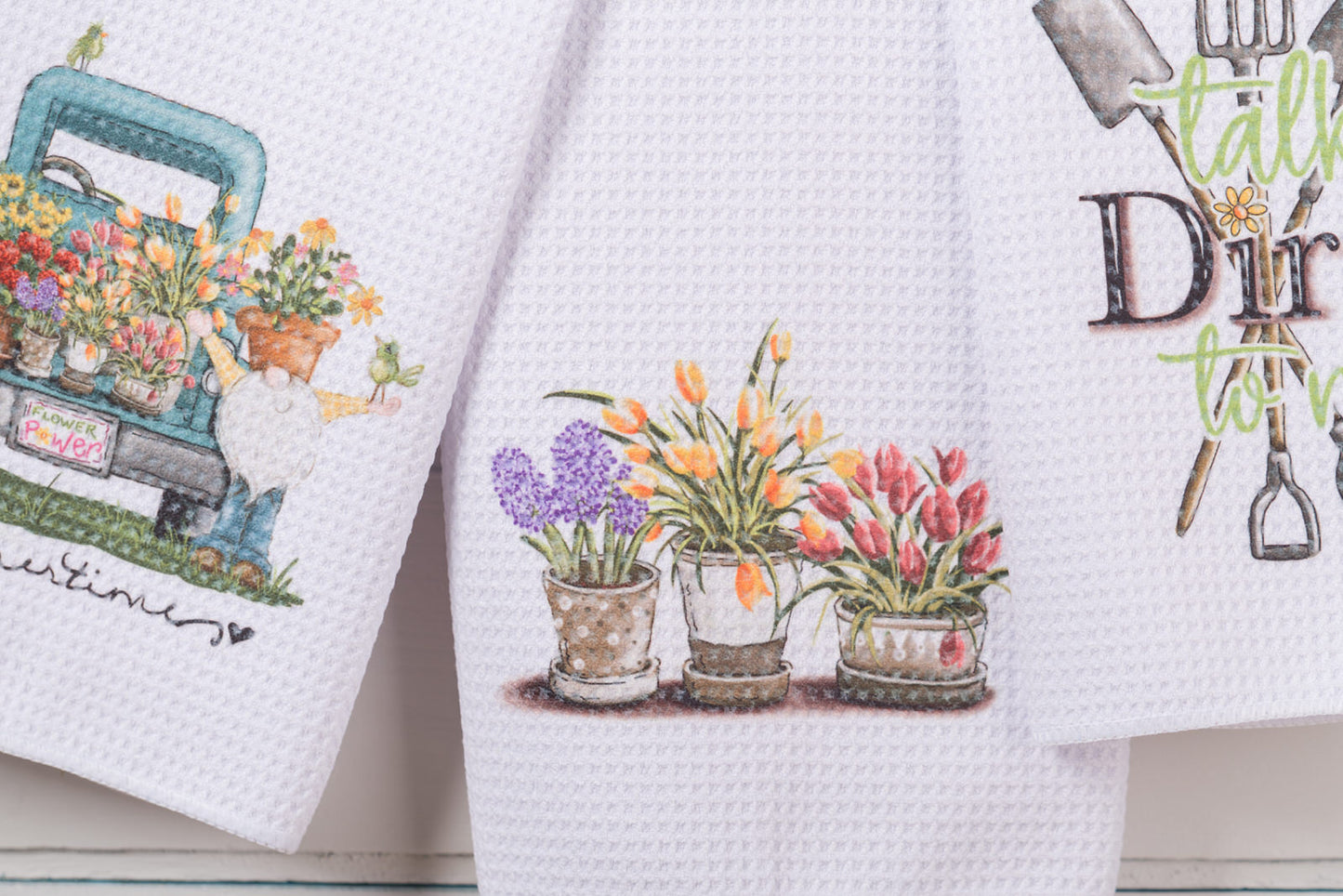 Whimsical Garden Tea Towels