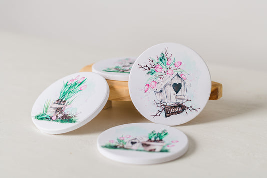 Spring Garden Coasters