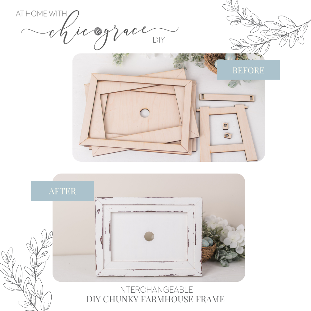 Chunky Farmhouse DIY Frame - Interchangeable