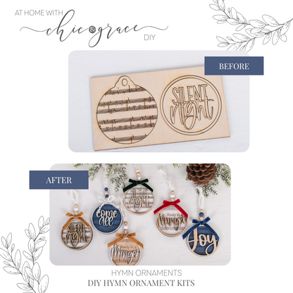 DIY Ornaments – Christmas Hymns Gift Set of 6