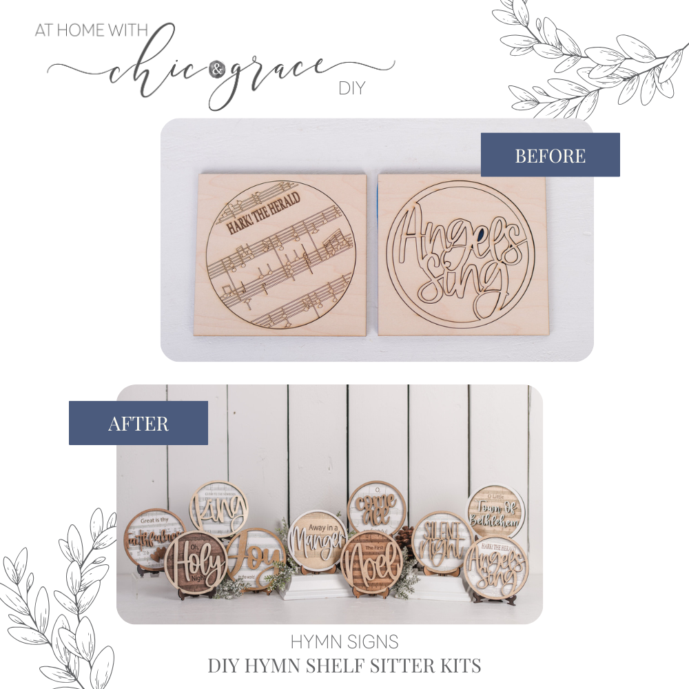 DIY Faith Shelf Sitter Kit - Christmas Hymns