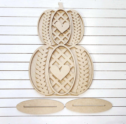 Fall DIY Sweater Pumpkins Shelf Sitter Kit