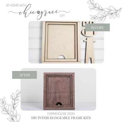 Farmhouse DIY Frame Kit - Interchangeable