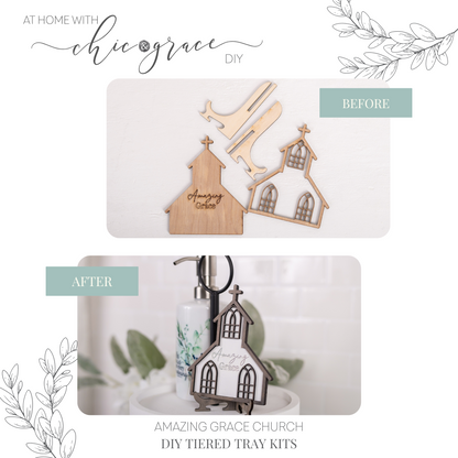 DIY Faith Tiered Tray Kit - Amazing Grace Church