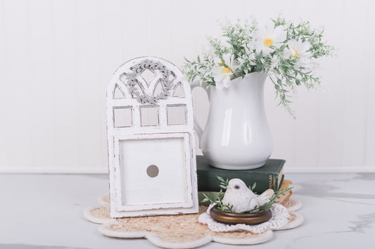 DIY arched window frame decor blank wood kit