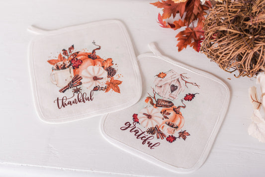 Autumn Blessings Pot Holders