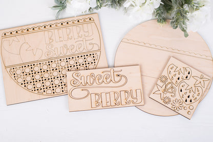 Strawberry Patch DIY Door/Post Hanger Sign DIY Kit