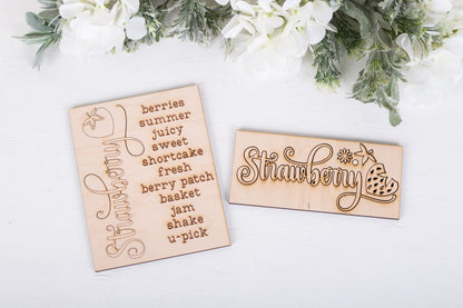 Strawberry Patch DIY Sign Trio Kit - Interchangeable