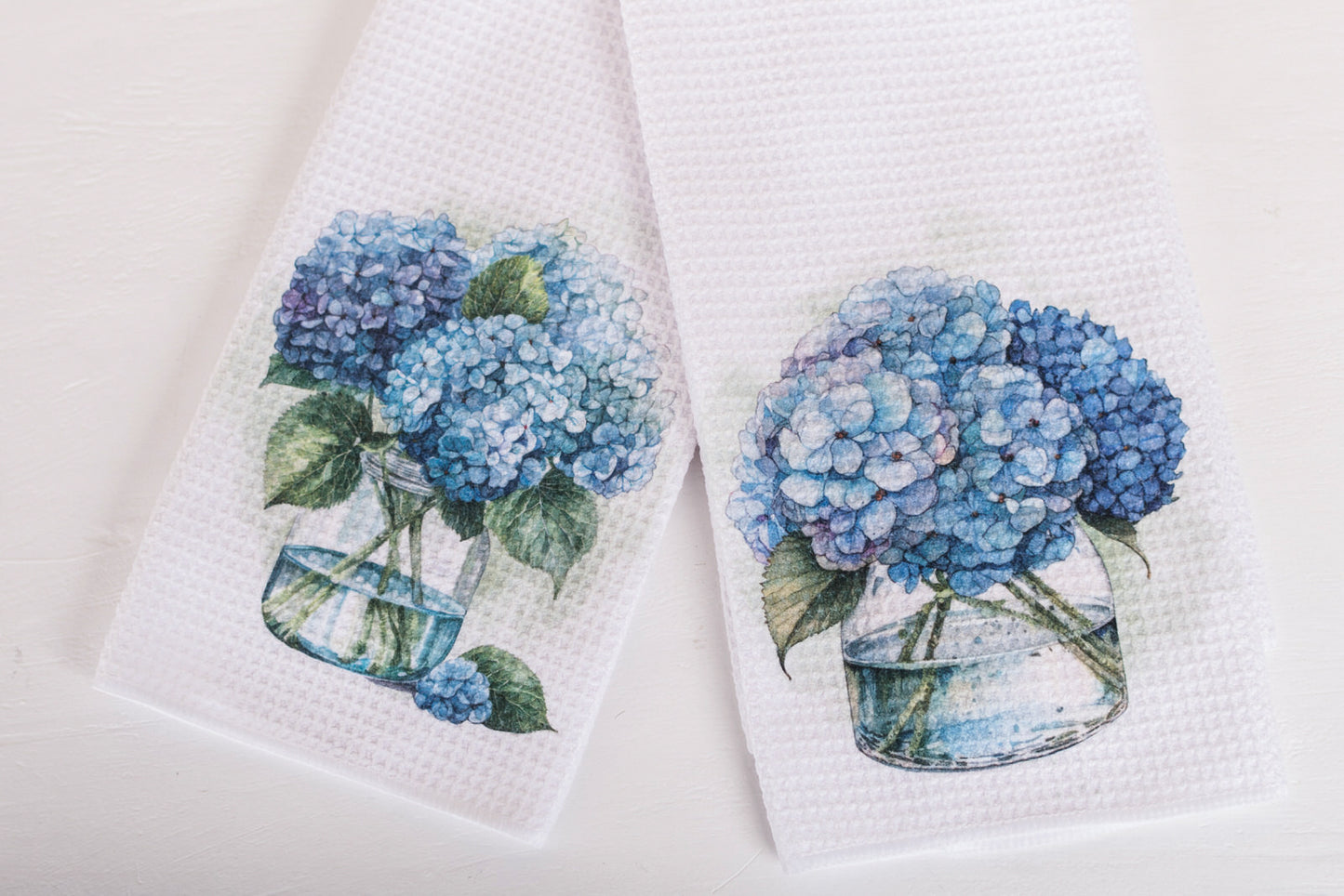 Flower Market Hydrangea Tea Towels