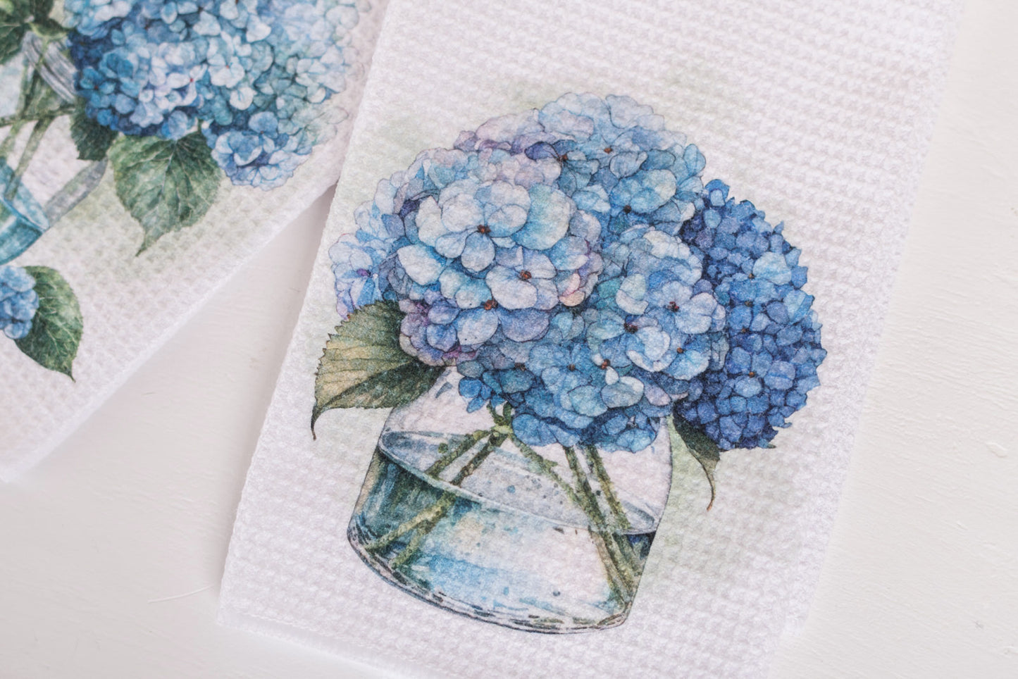 Flower Market Hydrangea Tea Towels