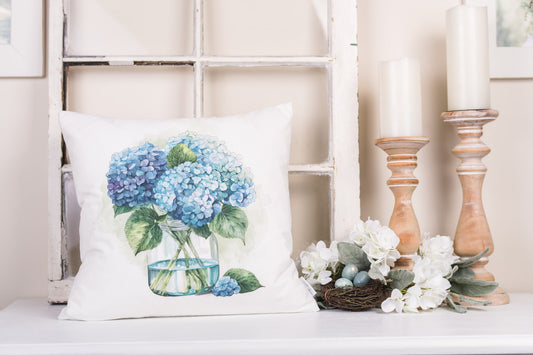 Flower Market Hydrangea Pillow Cover