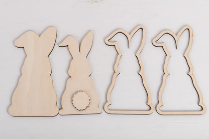 DIY Spring Shelf Sitter Kit - Bunny Trio