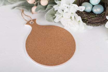 Spoon rest with cork backing 
