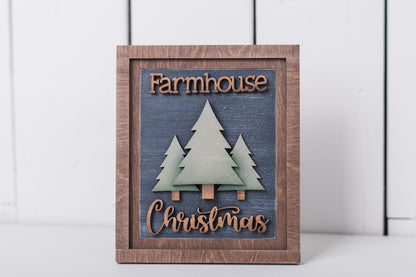 Christmas DIY Farmhouse Christmas Sign Trio Kit - Interchangeable