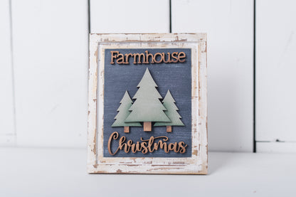 Christmas DIY Farmhouse Christmas Sign Trio Kit - Interchangeable