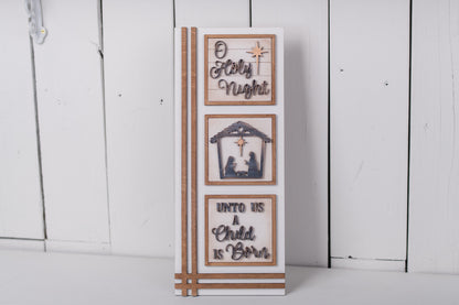 DIY Interchangeable Square 4.25" Kit - Oh Holy Night
