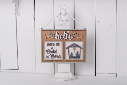 DIY Interchangeable Square 4.25" Kit - Oh Holy Night