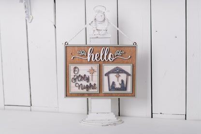 DIY Interchangeable Square 4.25" Kit - Oh Holy Night