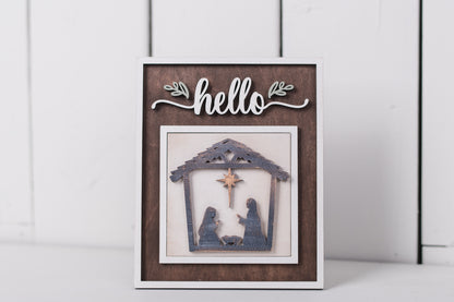 DIY Interchangeable Square 4.25" Kit - Oh Holy Night