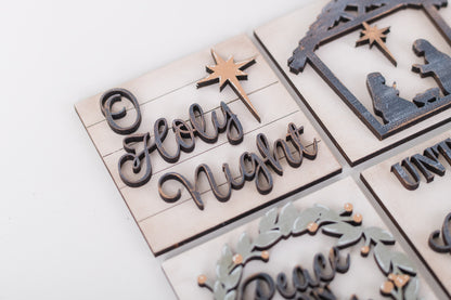 DIY Interchangeable Square 4.25" Kit - Oh Holy Night