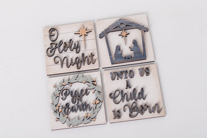 DIY Interchangeable Square 4.25" Kit - Oh Holy Night