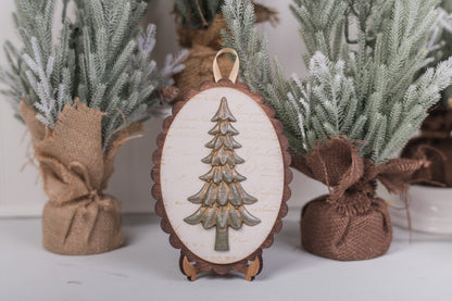 A Touch of Vintage Christmas – Scalloped Tree Ornaments & Shelf Sitter DIY Kit