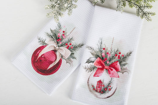 Classic Christmas Tea Towels