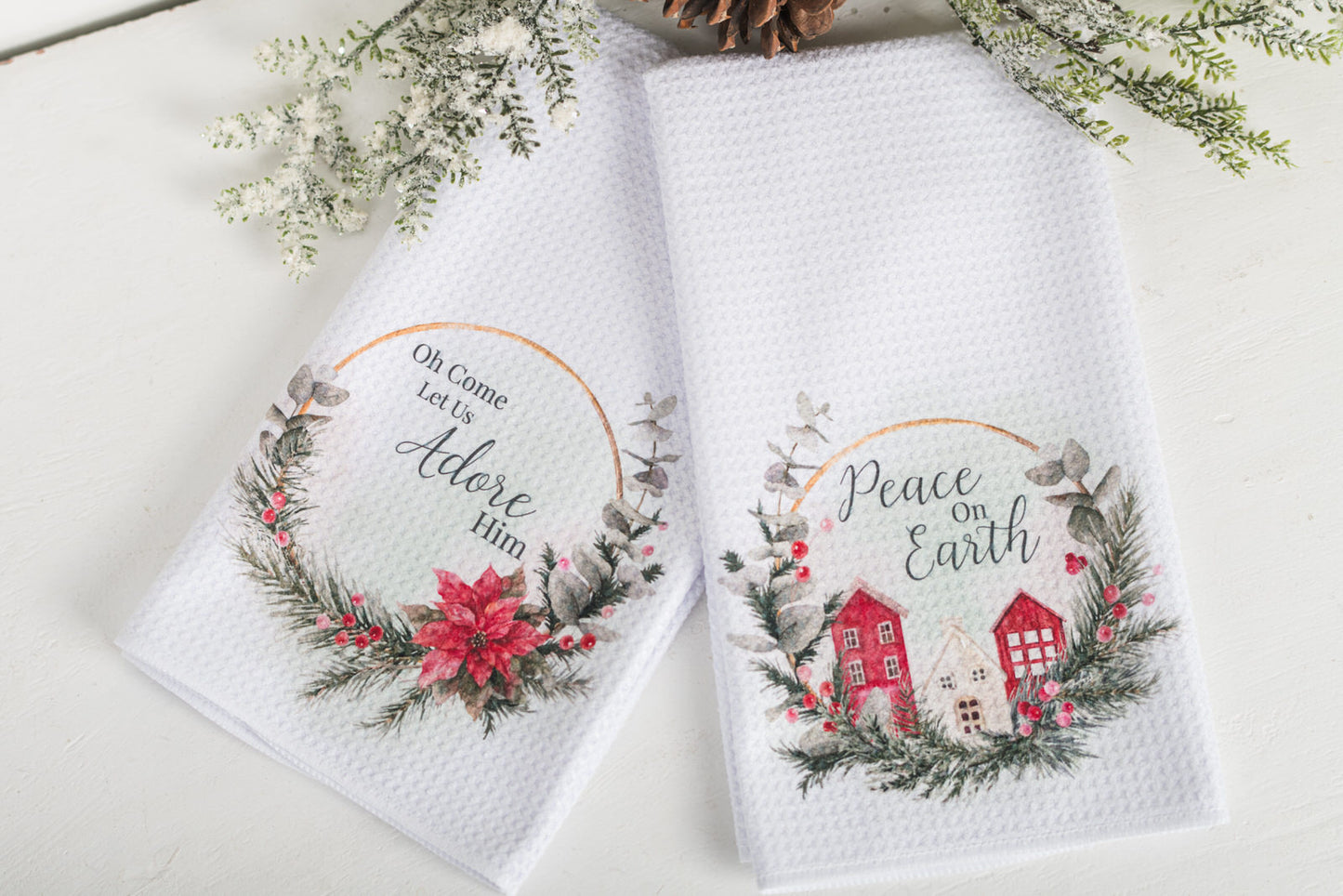 Classic Christmas Tea Towels