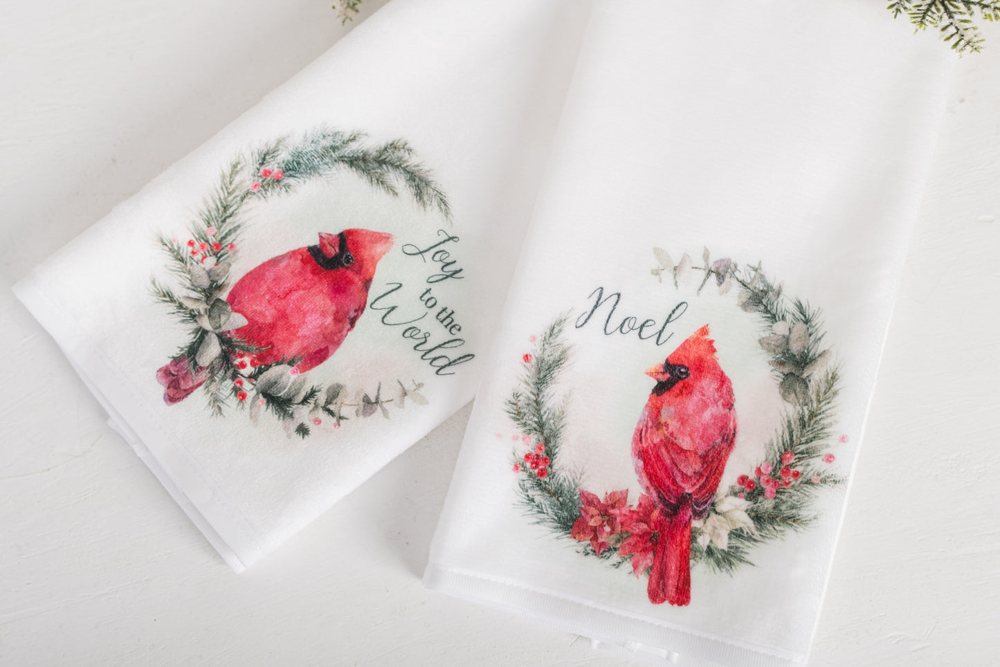 Classic Christmas Hand Towels